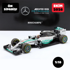Ön Sipariş - 1/18 Minichamps L. Hamilton Mercedes AMG W06 #44 Winner USA GP formula 1 World Champion - 113150544