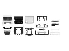 1/87 Cabine DAF XF SC E6 o. WLB (2 pcs), white/black