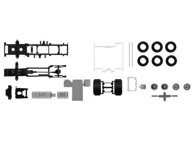 1/87 Cabine Scania CS 20 Sideskirts, white/black