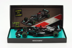 Ön Sipariş - 1/18 Minichamps L. Hamilton Mercedes-AMG F1 W12 #44 100th GP Win Sotchi formula 1 2021 - 113211544