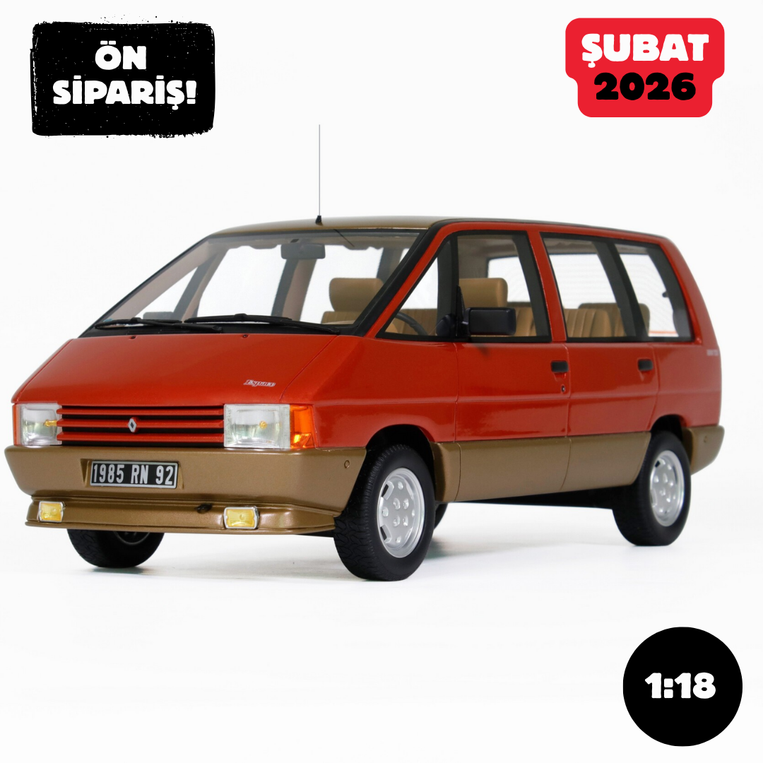Ön Sipariş - 1/18 OTTO Renault Espace 2000 TSE Rouge Cornaline 1984 - OT1178