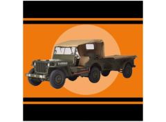1/8 Jeep Willys with trailer *Metal Modelkit*