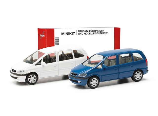 1/87 Opel Zafira 2 st. (Minikit), white/blue