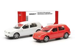 1/87 Volkswagen Golf IV, (Minikit 2x), white/red