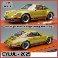 1/18  Make Up Porsche Singer 911 (964) Coupe (Olive Drab)