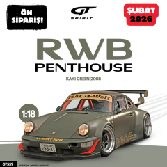 Ön Sipariş - 1/18 GT-SPIRIT Porsche 911 RWB Penthouse, Kaki Green - GT559