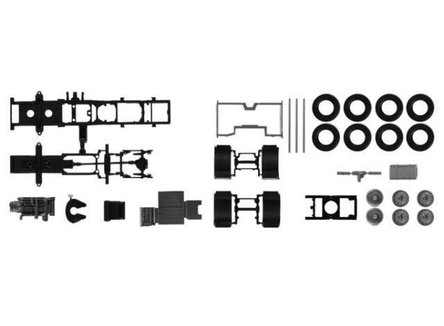 1/87 Chassis Volvo FH 6x2 m. CV, black