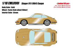 1/18  Make Up Porsche Singer 911 (964) Coupe GOLD