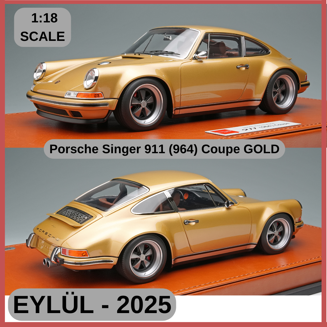 1/18  Make Up Porsche Singer 911 (964) Coupe GOLD