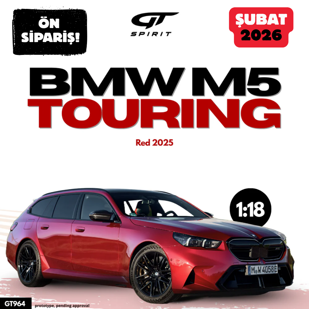 Ön Sipariş - 1/18 GT-SPIRIT BMW M5 Touring, Red - GT964