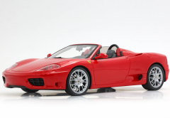 Ön Sipariş - 1/18 BBR Ferrari 360 Modena Spider automatic gear Rosso Corsa - Black