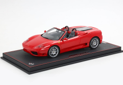 Ön Sipariş - 1/18 BBR Ferrari 360 Modena Spider automatic gear Rosso Corsa - Black