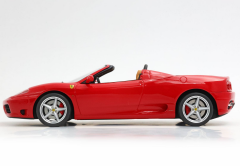 Ön Sipariş - 1/18 BBR Ferrari 360 Modena Spider automatic gear Rosso Corsa - Beige