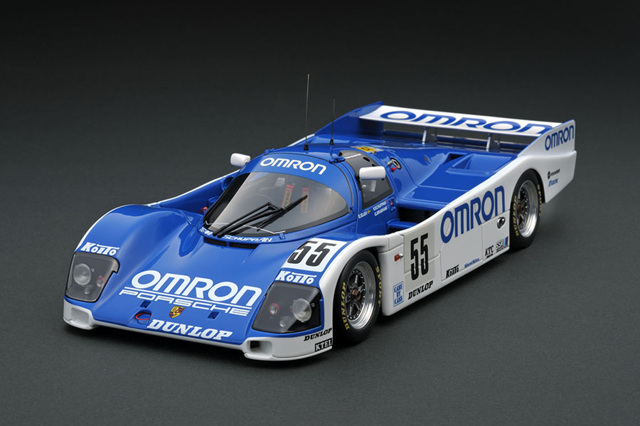 1/18 IGNITION OMRON Porsche 962C (#55) 1989 Le Mans - IG1195