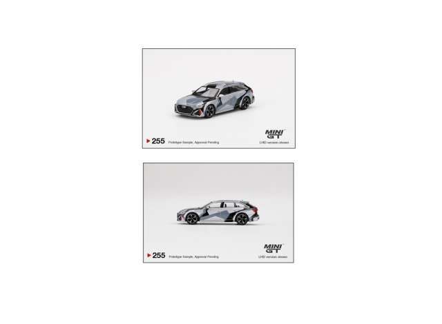 1/64 Audi RS6 Avant lhd, camouflage grey & black