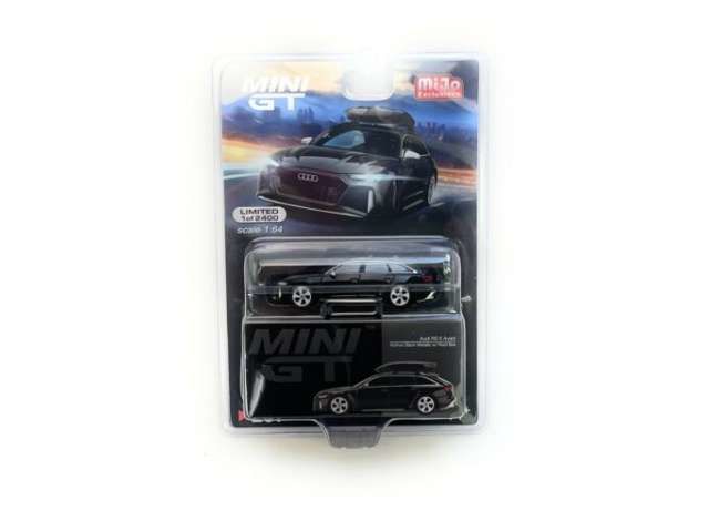 1/64 Audi RS6 Avant with roof box, black