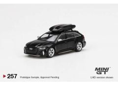 1/64 Audi RS6 Avant with roof box, black