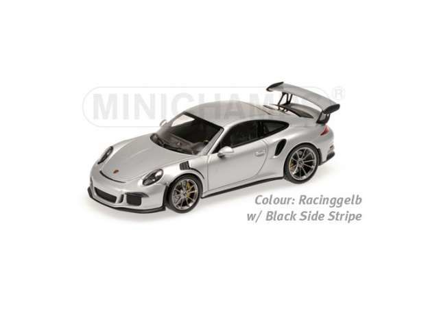 2013 Porsche 911 GT3 RS, yellow with black side stripes
