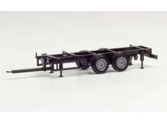 1/87 Tandem trailer 7.82m swap body chassis, black
