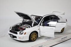 1/18 AUTOART  SUBARU NEW AGE IMPREZA WRX STI WHITE SEDAN