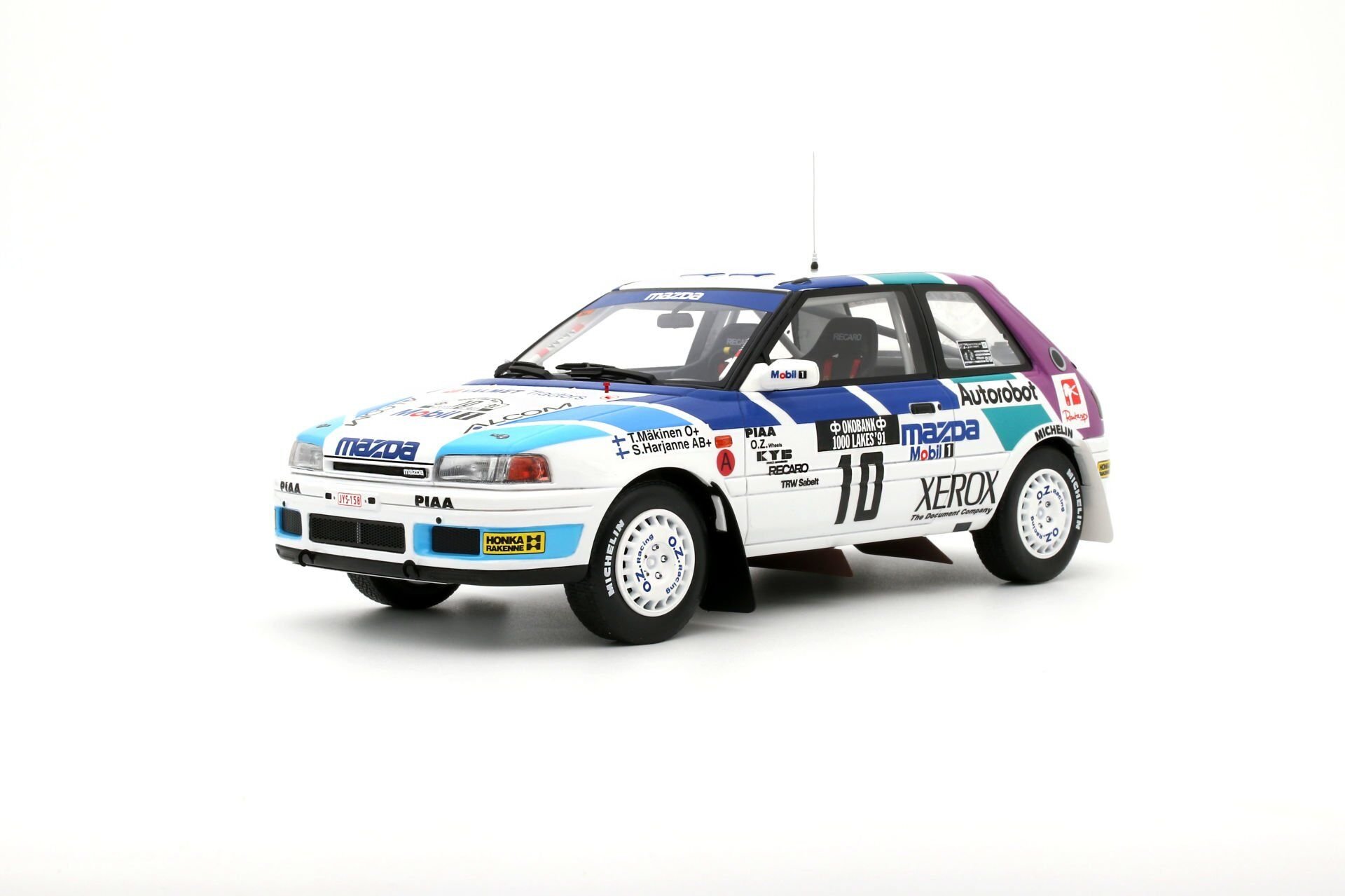 OTTO-MOBILE - MAZDA - 323 GTX N 10 RALLY 1000 LAKES 1991 TOMMY MAKINEN - SEPPO HARJANNE