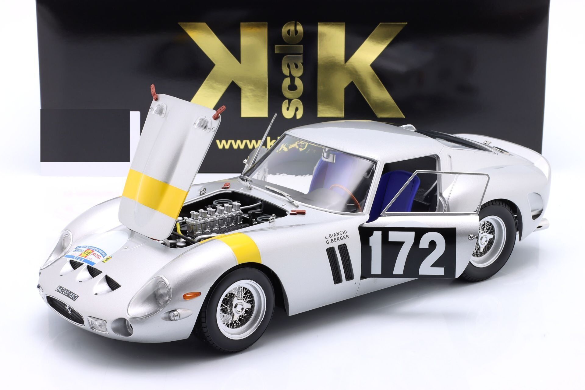 KK-SCALE - FERRARI - 250 GTO 3.0L V12 COUPE N 172 WINNER TOUR DE FRANCE 1964 LUCIEN BIANCHI - GEORGES BERGER