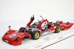 1/18 MATTEL HOT WHEELS - FERRARI - 512S N 512 24h LE MANS 1970 - PERSONAL CAR NICK MASON (PINK FLOYD)