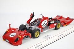 1/18 MATTEL HOT WHEELS - FERRARI - 512S N 512 24h LE MANS 1970 - PERSONAL CAR NICK MASON (PINK FLOYD)