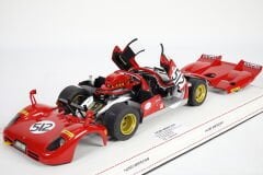 1/18 MATTEL HOT WHEELS - FERRARI - 512S N 512 24h LE MANS 1970 - PERSONAL CAR NICK MASON (PINK FLOYD)