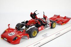 1/18 MATTEL HOT WHEELS - FERRARI - 512S N 512 24h LE MANS 1970 - PERSONAL CAR NICK MASON (PINK FLOYD)