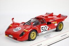 1/18 MATTEL HOT WHEELS - FERRARI - 512S N 512 24h LE MANS 1970 - PERSONAL CAR NICK MASON (PINK FLOYD)