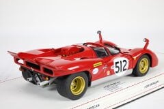 1/18 MATTEL HOT WHEELS - FERRARI - 512S N 512 24h LE MANS 1970 - PERSONAL CAR NICK MASON (PINK FLOYD)