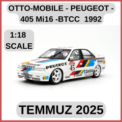 OTTO-MOBILE - PEUGEOT - 405 Mi16 TEAM PEUGEOT TALBOT SPORT N 45 BTCC SEASON 1992 ROBB GRAVETT
