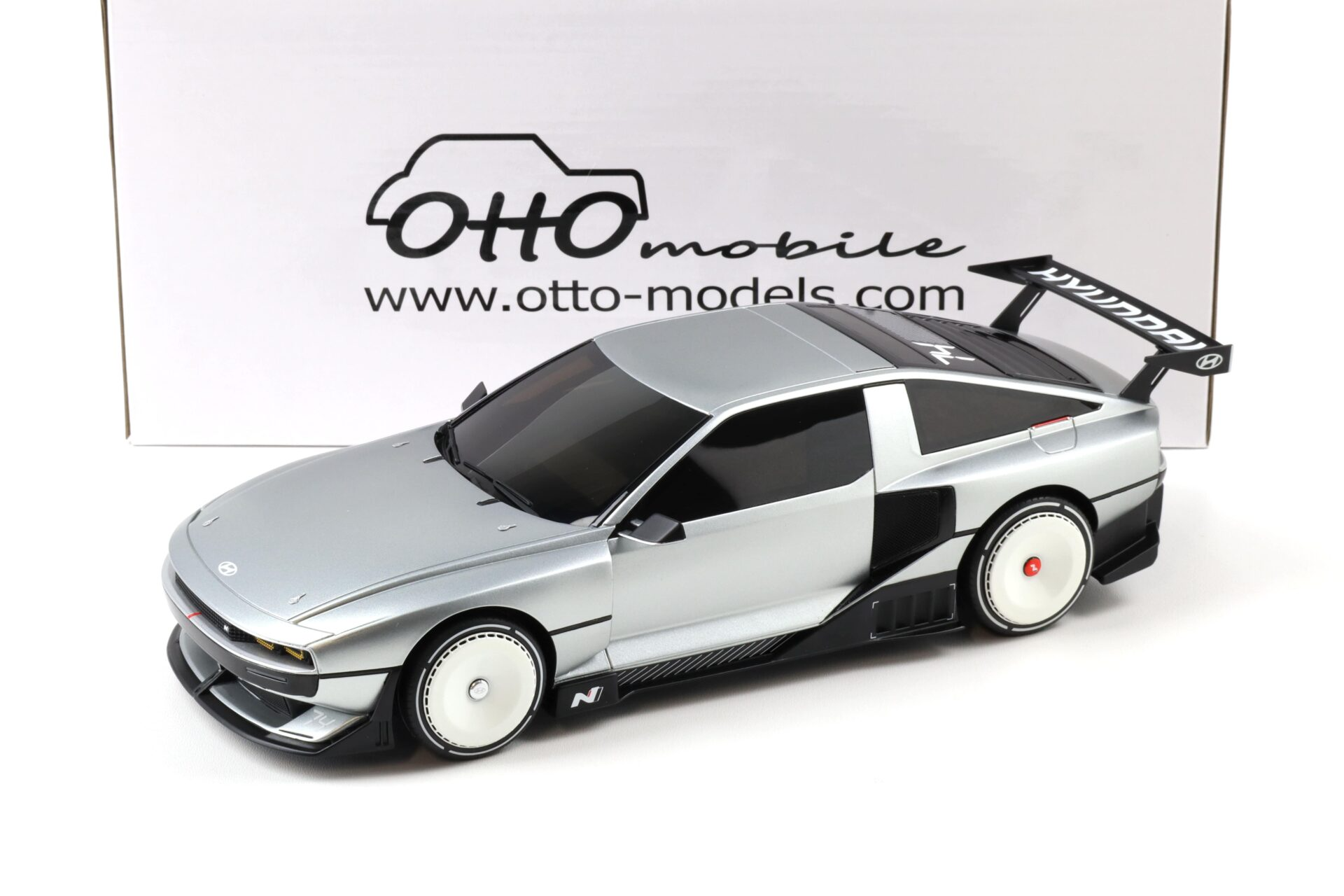 1/18 OTTO Hyundai N Vision 74 Matte Aluminium 2022 - OT493