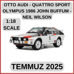 OTTO-MOBILE - AUDI - QUATTRO SPORT (night version) N 5 RALLY OLYMPUS 1986 JOHN BUFFUM - NEIL WILSON