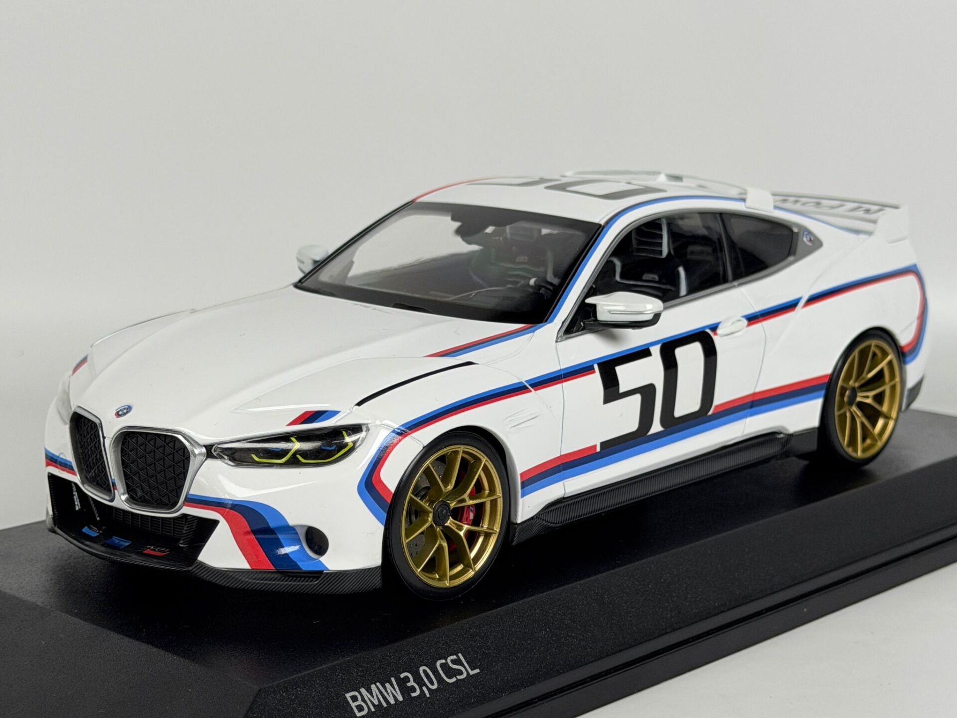 1/18 NOREV BMW - 3.0 CSL COUPE TEAM BMW MOTORSPORT N 50 JAHRE M POWER 2022 - WHITE - 80432864218