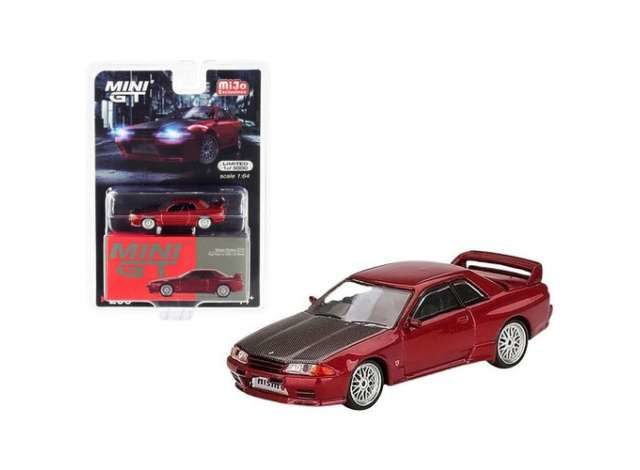 1/64 Nissan GT-R R32 Red Pearl with BBS LM Wheel, red