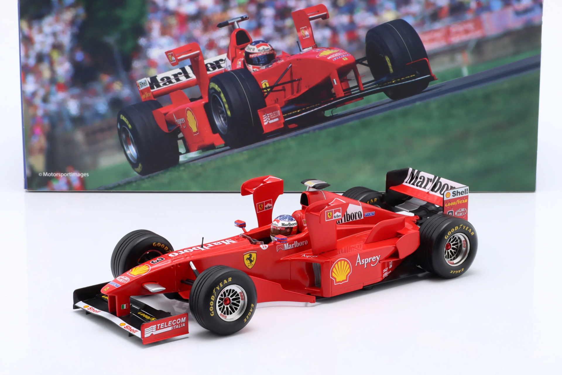 1/18 WERK83 - FERRARI - F1 F300 N 3 WITH TOWER WINGS 2nd IMOLA GP 1998 MICHAEL SCHUMACHER - W18033002