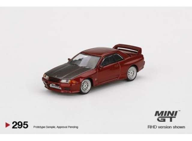1/64 Nissan GT-R R32 Red Pearl with BBS LM Wheel, red