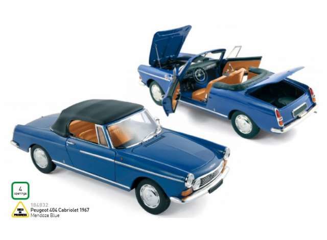 1967 Peugeot 404 Cabriolet, mendoza blue