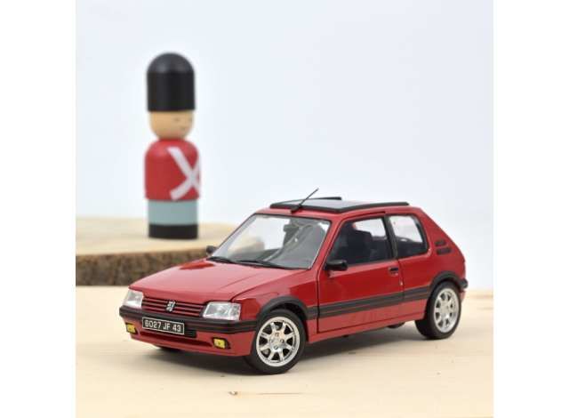 1/18 1991 Peugeot 205 GTi 1.9 PTS Rims, red