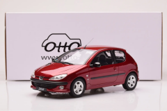 1/18 OTTO Peugeot 206 S16 Red - OT1039