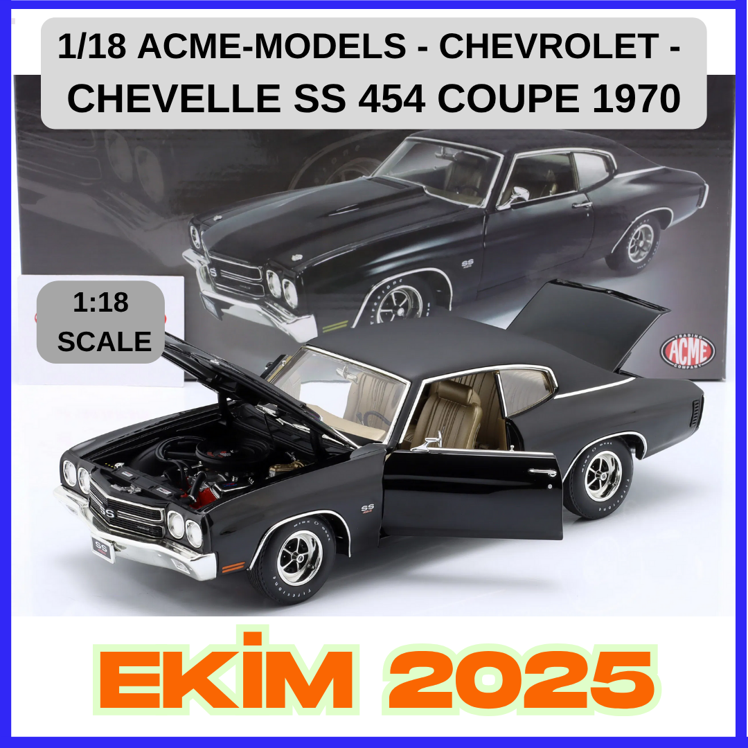 1/18 ACME-MODELS - CHEVROLET - CHEVELLE SS 454 COUPE 1970