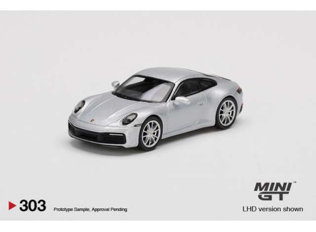 1/64 Porsche 911 (992) Carrera 4S GT, silver metallic