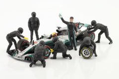 formula 1 Pit Crew figure set #3 Team Black 1:18 American Diorama