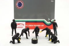formula 1 Pit Crew figure set #3 Team Black 1:18 American Diorama