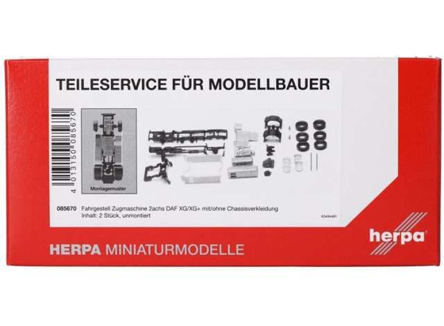 1/87 DAF XG / XG+ chassis + sideskirts (2 st.)
