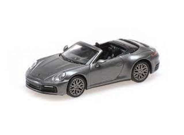 1/87 2019 Porsche 911 (992) Carrera 4S Cabriolet, grey
