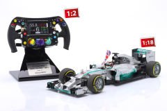 MINICHAMPS - ACCESSORIES - STEERING WHEEL - VOLANTE F1 MERCEDES GP W05 EQ PERFORMANCE TEAM AMG PETRONAS MOTORSPORT N 44 WORLD CHAMPION SEASON 2014 LEWIS HAMILTON