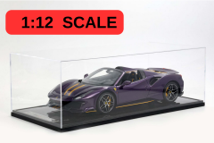 1/12 BBR-MODELS Ferrari 488 Pista Spider Open roof Viola Hong Kong - Yellow